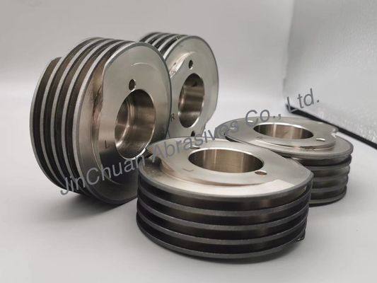 Electroplated Bonded Cbn Helical Wheels 99.06*38.1*15.93mm For Grinding Scissors