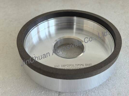 6A2 Resin Bond CBN Grinding Wheels With Diameter 100mm Inner Hole 31.75mm grit number 107