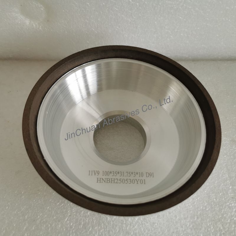 11V9 100*35*31.75*3*10mm D91 Resin Bond Diamond Grinding Wheel