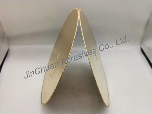 D50/60 electrochapó a Diamond Grinding Cutting Wheel 0.8m m Basebody 210*20*2m m