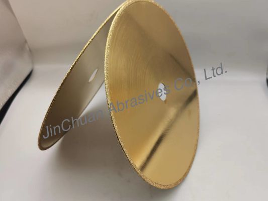 CBN electrochapado 1A1R Diamond Grinding Wheel 210*0.8*20*2m m con titánico