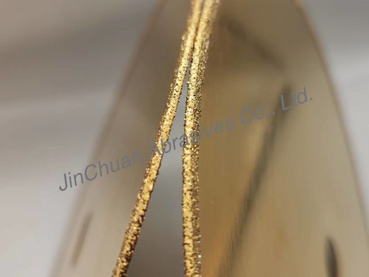 CBN electrochapado 1A1R Diamond Grinding Wheel 210*0.8*20*2m m con titánico