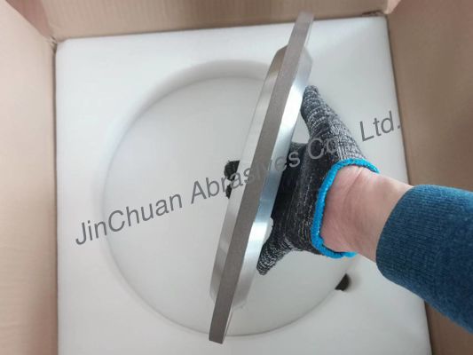 14a1 Diamond Grinding Wheel Grooved Tungsten equipa para afilar las hojas de sierra del carburo 350m m