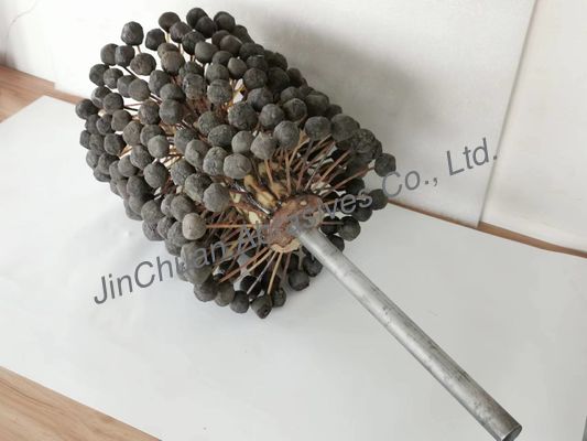 agujero interno de pulido SIC180# de la cabeza de la bola del cepillo de la piedra de afilar del cilindro del motor 220 * de 250 * de 400m m