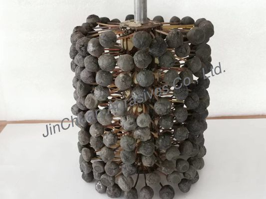 agujero interno de pulido SIC180# de la cabeza de la bola del cepillo de la piedra de afilar del cilindro del motor 220 * de 250 * de 400m m