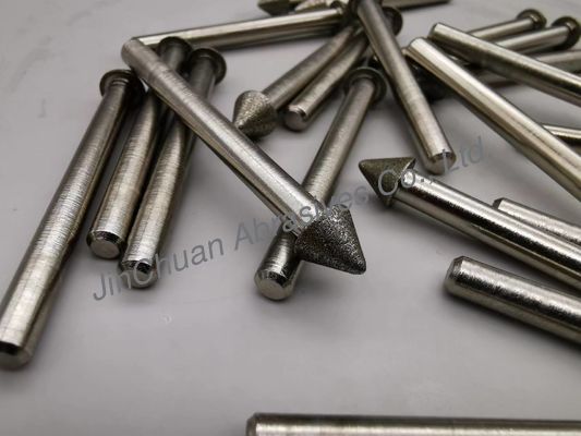 Electro extremidad depositada 1k1w que muele los puntos montados Diamond Abrasives D126