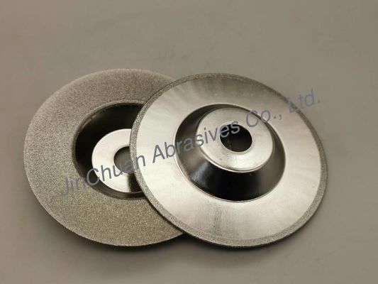 rueda electrochapada 100m m 23 * 1m m de la taza del CBN Diamond Wheel For Carbide Grinding