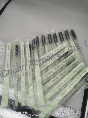 Gran eficiencia en el carburo de silicio, pincel de afilado redondo, abrasivos, manija de metal