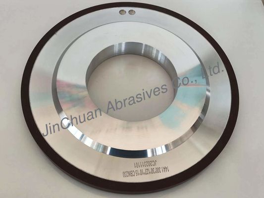 14A1 300 mm Rueda plana de Cbn para rectificación y pulido cilíndrico Rueda de diamante