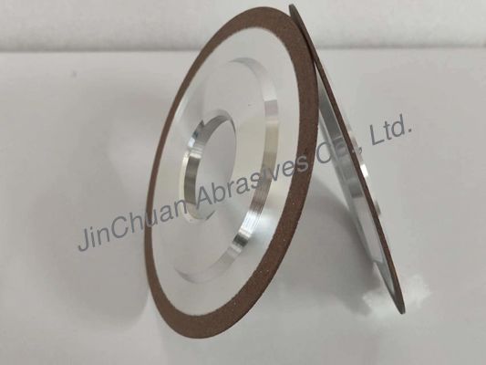 Trabajo en seco 14A1 Rueda de molienda de enlaces de resina Herramientas de carburo Rueda de afilado de diamantes