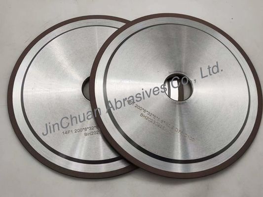 R0.9 14A1 Ruedas de diamantes de unión de resina para la molienda de herramientas de carburo