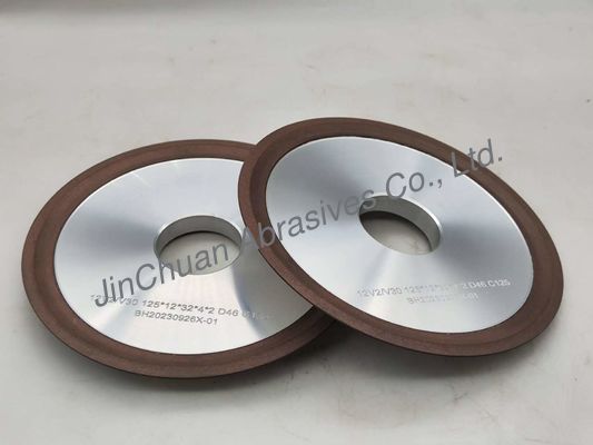 12V2 resina de diamantes de molienda rueda de molienda de diamantes forma de plato de 30 grados