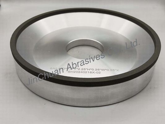 6A2 Resina de unión CBN Muelas de molienda con diámetro 203 mm Agujero interior 84 mm espesor 51 mm