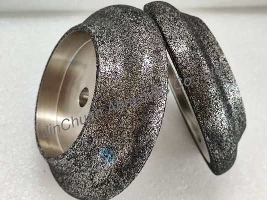 Rueda de molienda CBN electroplacada para hoja de sierra de banda con diámetro de cuerpo de acero de 127 mm