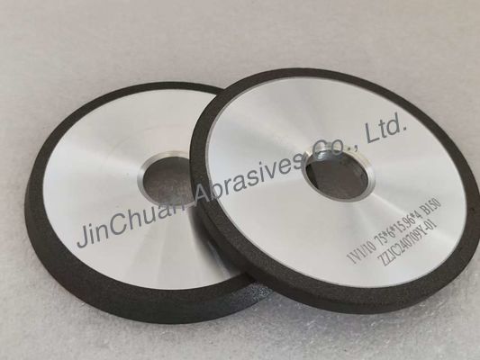 Grilla de unión de resina de CBN gris 1V1 75mm con 10 grados para la eficiencia de la trituración