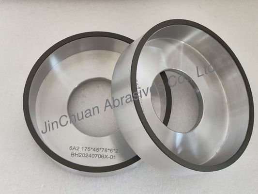6A2 Rueda de rectificación de resina para acero HSS Cbn Disco de rectificación 175 mm
