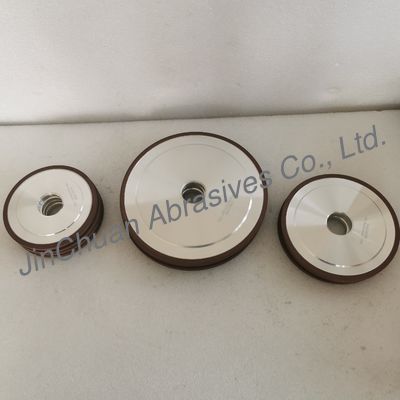 14A1 200mm D107 Roda de molienda de diamantes de unión de resina para afilar cortadores de cuchillos rectos para la maquinaria de madera