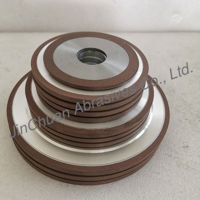 14A1 200mm D107 Roda de molienda de diamantes de unión de resina para afilar cortadores de cuchillos rectos para la maquinaria de madera