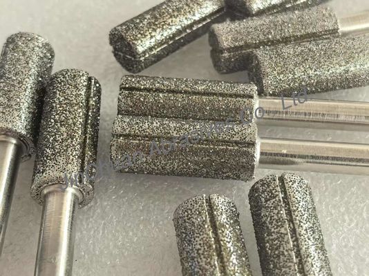 Puntos montados en diamante con ranuras y pinos de molienda