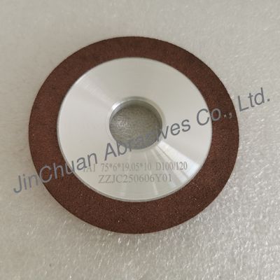 1A1 75*6*32*19.05*10mm  Muela de diamante de resina D100/120