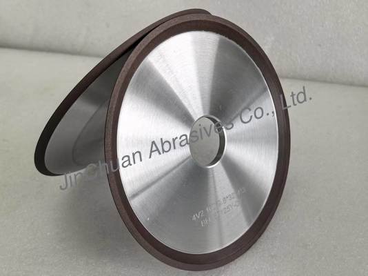 Muelas de esmerilado de diamante con unión de resina 4V2 en tamaño de rueda de 125 mm