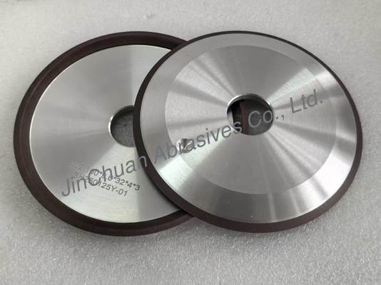 Muelas de esmerilado de diamante con unión de resina 4V2 en tamaño de rueda de 125 mm