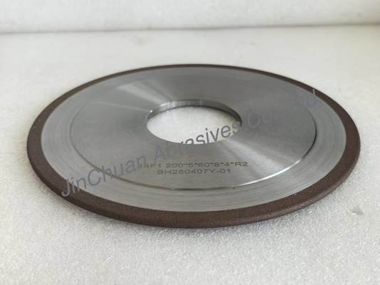 14F1 Cbn de unión de resina y rueda de molienda de diamantes como rueda CDX para perfilar cuchillos de acero laminado y carburo