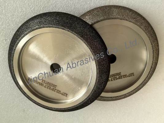 Muelas de afilado CBN cilíndricas con base de acero para afilado de hojas de sierra de cinta, color ámbar