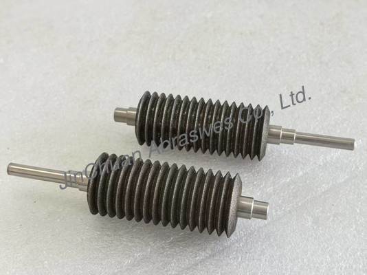 Roda de molienda CBN electroplada no estándar personalizada 30 * 122.5 * 6 * 3 mm para afilar cuchillas de sierra multitool ((BIM, HCS, HSS)