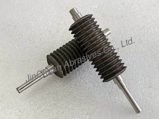 Roda de molienda CBN electroplada no estándar personalizada 30 * 122.5 * 6 * 3 mm para afilar cuchillas de sierra multitool ((BIM, HCS, HSS)