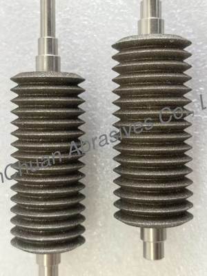 Roda de molienda CBN electroplada no estándar personalizada 30 * 122.5 * 6 * 3 mm para afilar cuchillas de sierra multitool ((BIM, HCS, HSS)