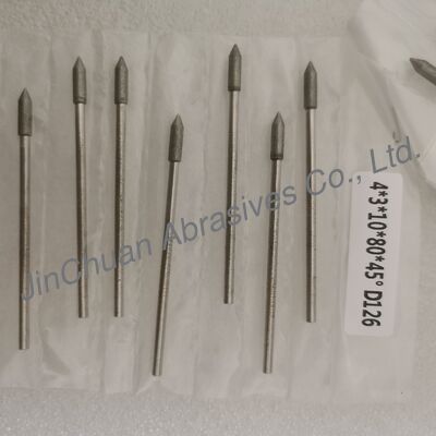 4*3*10*80mm 17°-120° D126 Piezas de rectificación electroalimentadas para carburo cementado