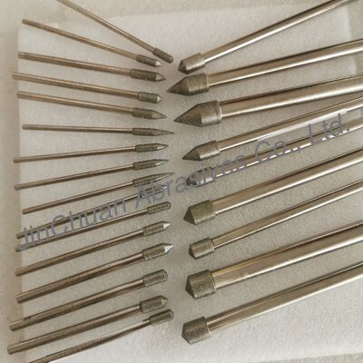 Brocas de esmerilado electrochapadas personalizadas de 12*10*10*120mm 45°-120° D126 para carburo cementado