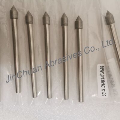Brocas de esmerilado electrochapadas D126 personalizadas de 10*8*10*120mm 30°-120° para carburo cementado