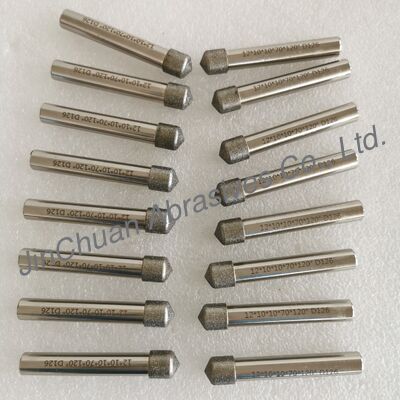 Custom-Made 12*10*10*70mm  120° D126 Electroplated Grinding Bits For Cemented Carbide
