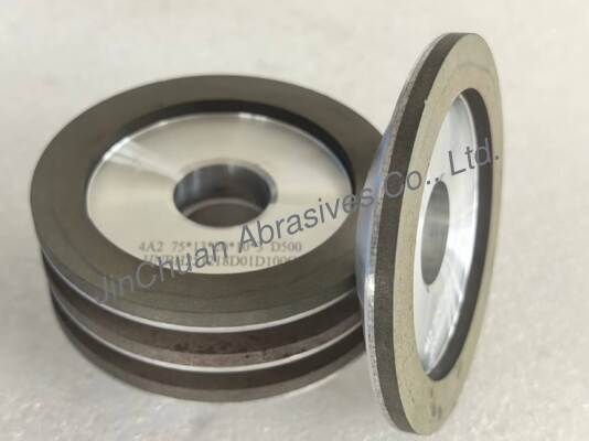 4A2 Molino de diamantes de resina utilizado para herramientas de carburo, diámetro 75 mm, número de grava D500