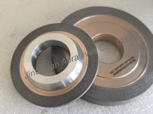 Muela abrasiva de diamante de enlace híbrido para herramientas de carburo