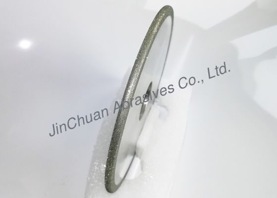 Muelas abrasivas electrochapadas redondas del diamante para las zapatas de freno que ranuran el tambor de equilibrio de la máquina