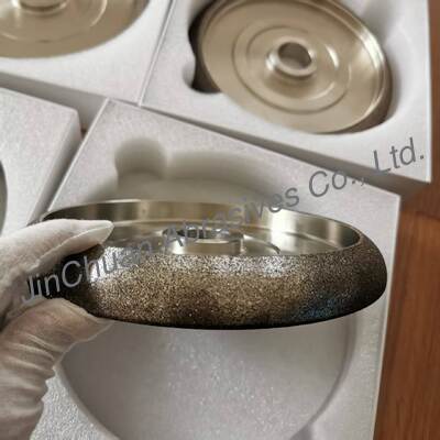 8 pulgadas de 203 mm de electroplacado CBN de afilar rueda de 32 mm de perforación personalizable para la carpintería de la banda de la hoja de sierra de molienda