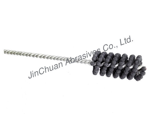 el cepillo de afilamiento flexible FO de 76 del milímetro abrasivos negros del color que pule y quita las rebabas