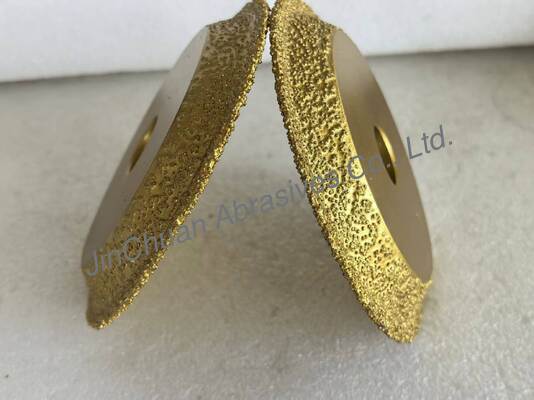 Rueda de molienda de diamante con soldadura de 127 mm D20/25 Sin daños térmicos para molienda de precisión de carburo