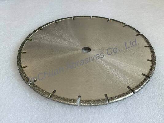 184Cuchilla de sierra de diamante segmentada de.16 mm de diámetro con unión de níquel electroplacado y núcleo de acero reforzado para cortar hormigón