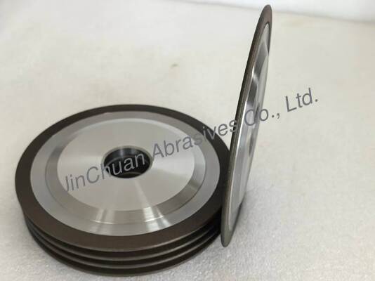 150mm Resina Bond CBN Grinding Wheel con agujero interior de 32 mm y capa CBN de 1,3 mm a 4,0 mm para afilar herramientas HSS