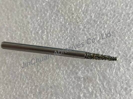 Puntas de rectificado de diamante electroplateadas con cuerpo de acero número de grano D30/35, R1*3*10*45*3