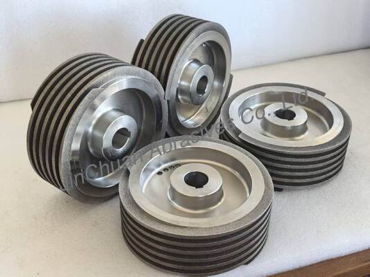 Grúa helical electroplacada CBN B126 con cuerpo de base de acero para afilar cuchillos
