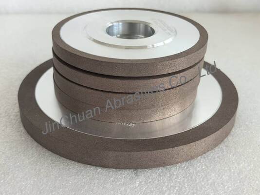 Muela de diamante de 100 mm con aglutinante de resina 1A1 14A1 para desbastar y afilar