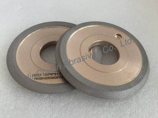 1EE1 Rueda Recta Híbrida Con Ángulos Laterales Para Máquinas Rectificadoras de Herramientas CNC