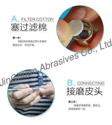 Fichero del diamante del masaje miniatura del diamante del acero inoxidable pequeño para la belleza de la piel