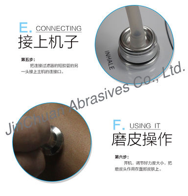 Fichero del diamante del masaje miniatura del diamante del acero inoxidable pequeño para la belleza de la piel