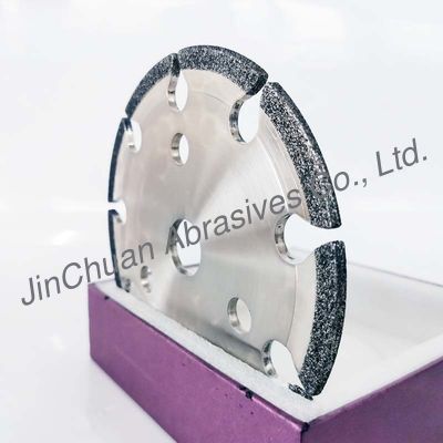 Alta certificación en enlace electrochapada de la rueda de diamante del CBN del rendimiento laboral ISO